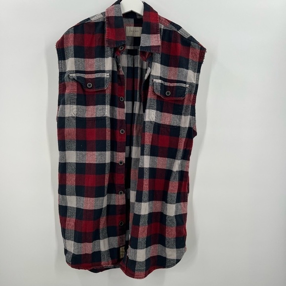 Jachs Tops - Jach’s Plaid Sleeveless Ladies Shirt